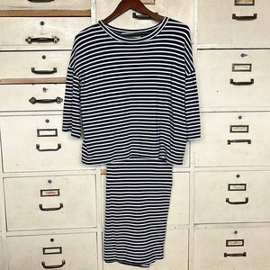 Sonnet James skirt set - navy - size large